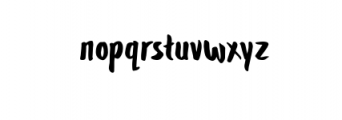 Toxa Ink Font LOWERCASE