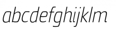 Torcao Condensed Light Italic Font LOWERCASE