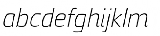Torcao Extended Light Italic Font LOWERCASE