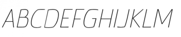 Torcao Normal Thin Italic Font UPPERCASE