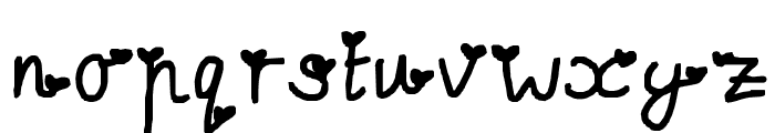 To love you. Font LOWERCASE