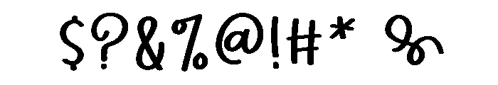 ToastedCinnamon Font OTHER CHARS