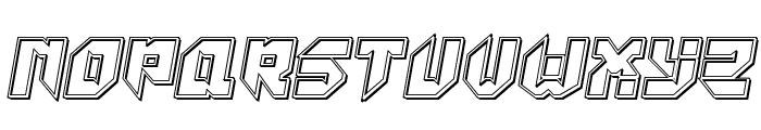 Tokyo Drifter Engraved Font LOWERCASE