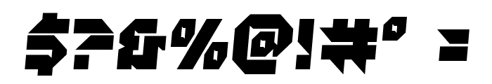 Tokyo Drifter Semi-Italic Font OTHER CHARS