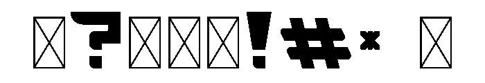 Tokyo Midnight Font OTHER CHARS