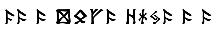 Tolkien-Dwarf-Runes Font UPPERCASE