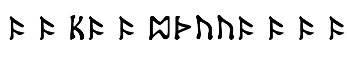 Tolkien-Dwarf-Runes Font UPPERCASE