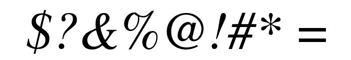 Tomah-Italic Font OTHER CHARS