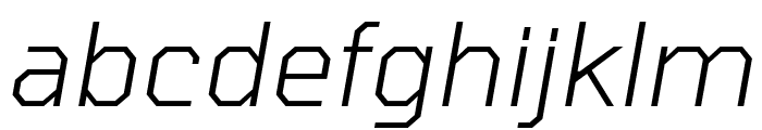 Tomorrow Light Italic Font LOWERCASE