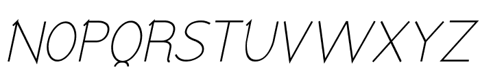 Tomsk Italic Font UPPERCASE