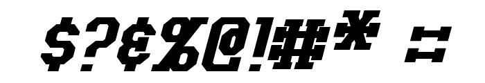 Tonopah Italic Font OTHER CHARS
