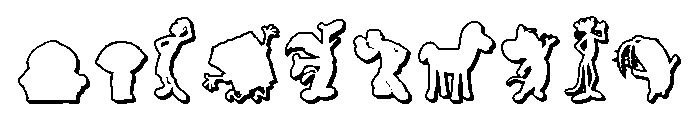 Toons! Toons! Toons! 3D Font OTHER CHARS