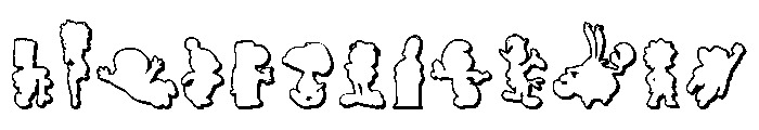 Toons! Toons! Toons! 3D Font UPPERCASE