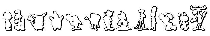 Toons! Toons! Toons! 3D Font UPPERCASE