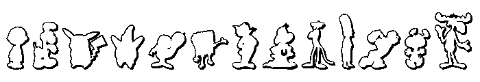 Toons! Toons! Toons! 3D Font LOWERCASE