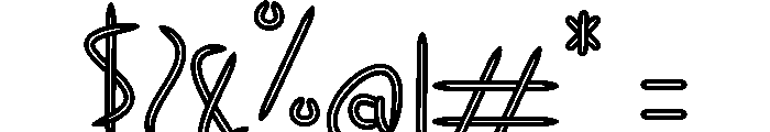 Tooth Picks Font OTHER CHARS