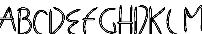 Tooth Picks Font UPPERCASE