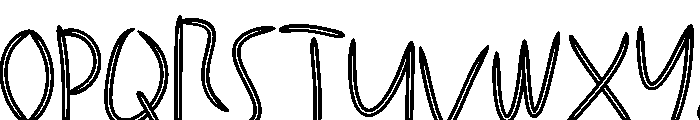 Tooth Picks Font UPPERCASE