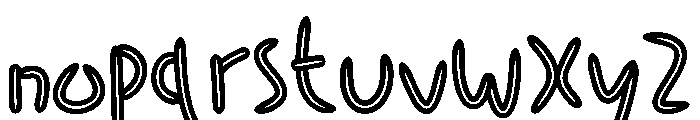 Tooth Picks Font LOWERCASE