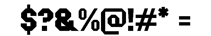 Top One Regular Font OTHER CHARS