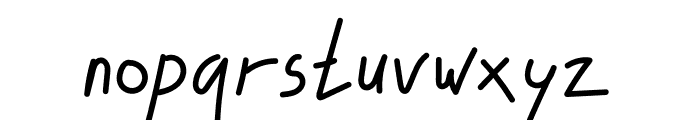 Tophandwrite Font LOWERCASE