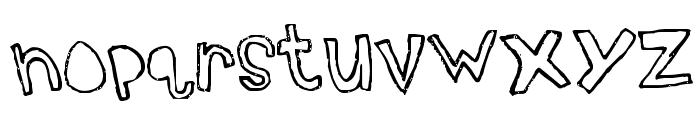 Topsy Turvy Font LOWERCASE