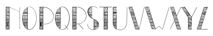 Toraja Font UPPERCASE