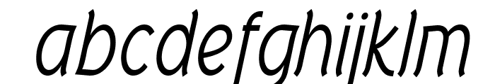 Tork-Italic Font LOWERCASE