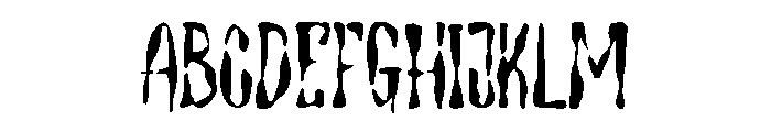 Torment Macabre Font UPPERCASE