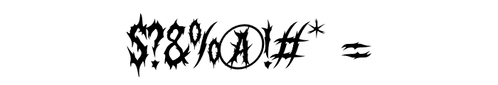 Torment Pulsation Regular Font OTHER CHARS