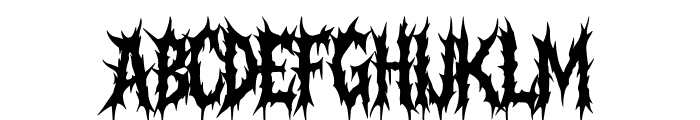 Torment Pulsation Regular Font UPPERCASE