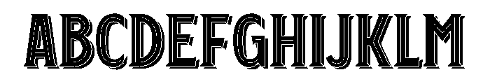 Tottenham Personal 3 Font UPPERCASE