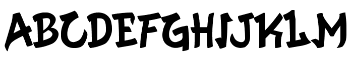 Tough Art Font UPPERCASE