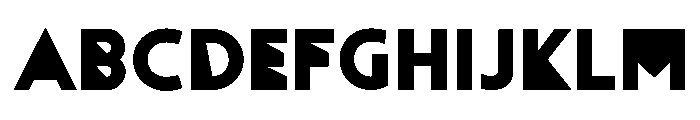 Tourmaline Deconstructed Font UPPERCASE