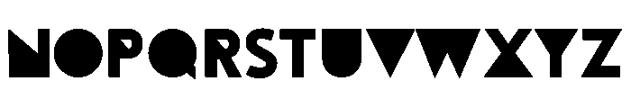 Tourmaline Deconstructed Font LOWERCASE