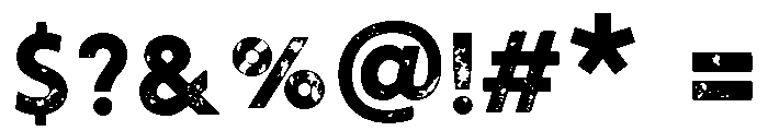 Tourmaline Printed Font OTHER CHARS