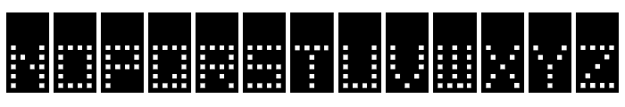 Tower Block Font UPPERCASE