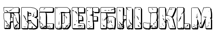 Tower Ruins 3D Font LOWERCASE