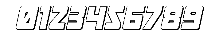 Tower of Silence 3D Italic Font OTHER CHARS