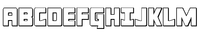 Tower of Silence 3D Font UPPERCASE