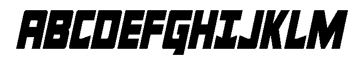 Tower of Silence Condense Ital Font UPPERCASE