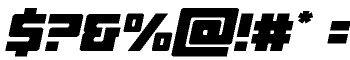 Tower of Silence Expanded Ital Font OTHER CHARS