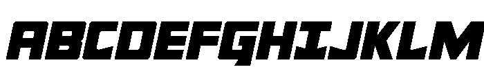 Tower of Silence Expanded Ital Font UPPERCASE