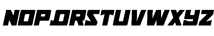 Tower of Silence Expanded Ital Font UPPERCASE