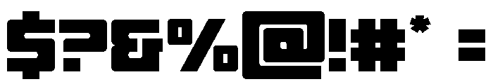 Tower of Silence Expanded Font OTHER CHARS