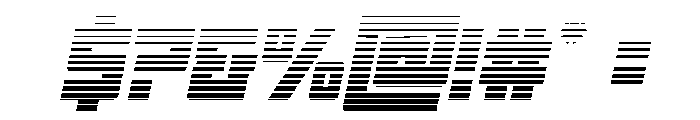 Tower of Silence Gradient Ital Font OTHER CHARS
