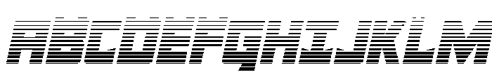 Tower of Silence Gradient Ital Font UPPERCASE