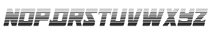 Tower of Silence Gradient Ital Font UPPERCASE