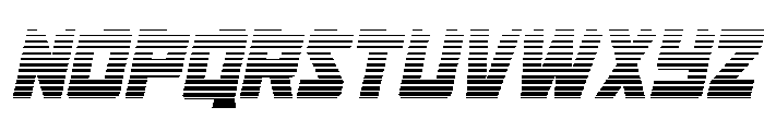 Tower of Silence Gradient Ital Font LOWERCASE