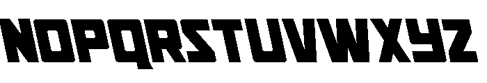 Tower of Silence Leftalic Font LOWERCASE